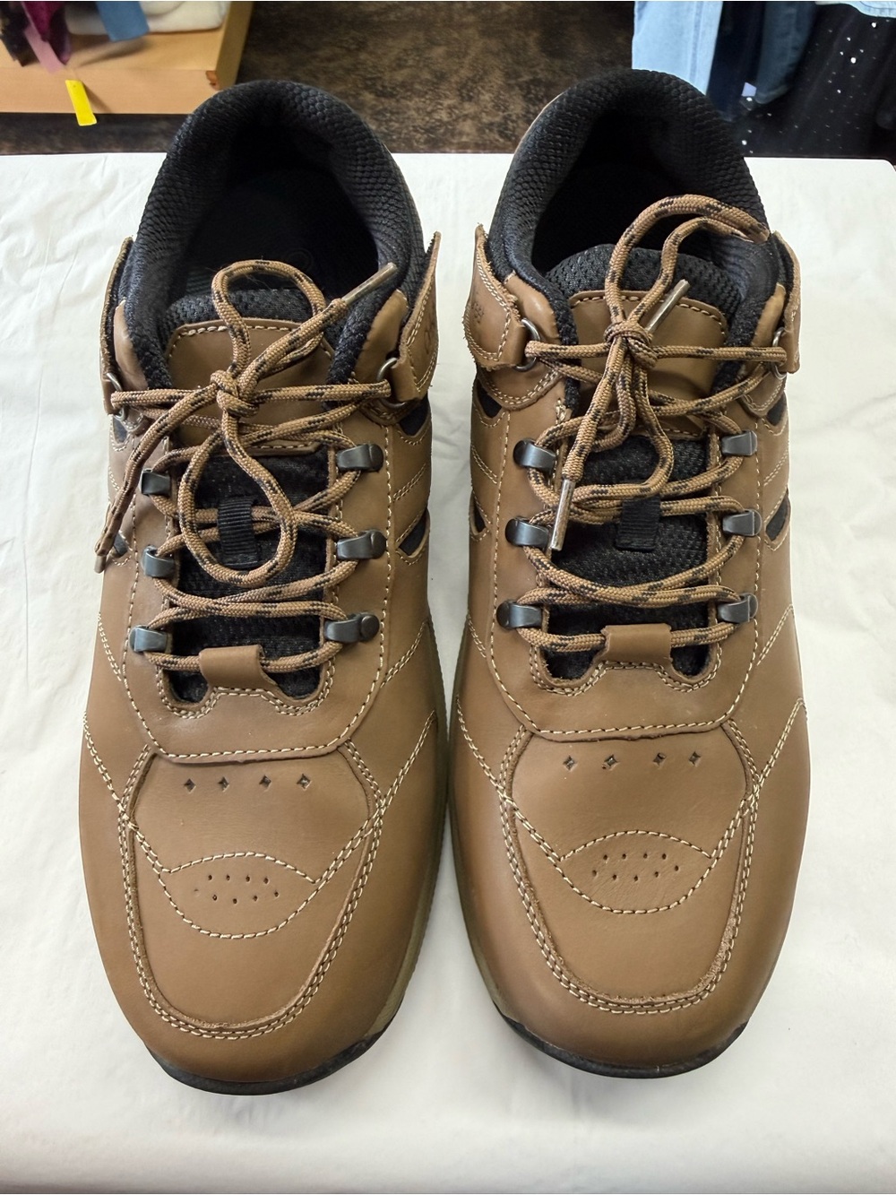 OrthoFeet Shreveport 644 Men’s 12 4E X-Wide Brown Leather Orthopedic Shoes